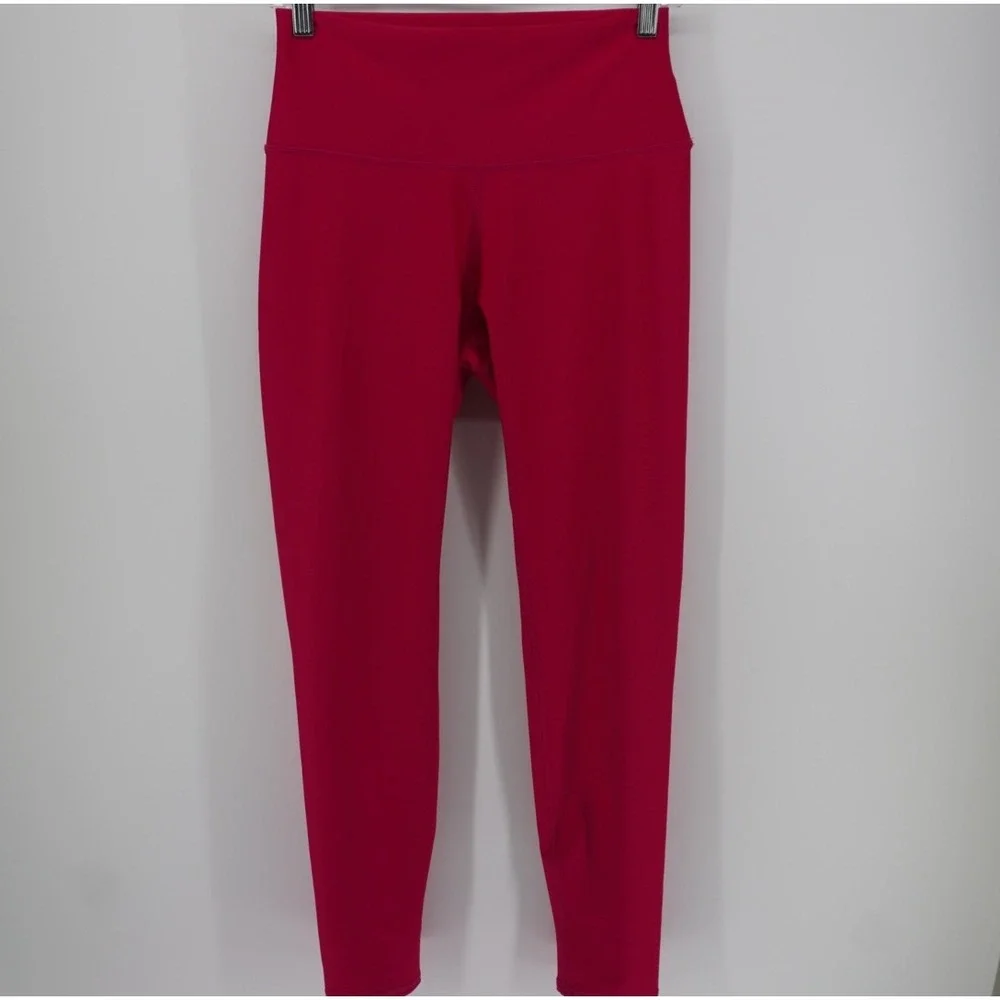 Alo Yoga Pink High Waist Airlift Leggings Large RN 87370 Hot Pink Gym Pilates